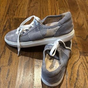 Gray Suede Women's Sneakers